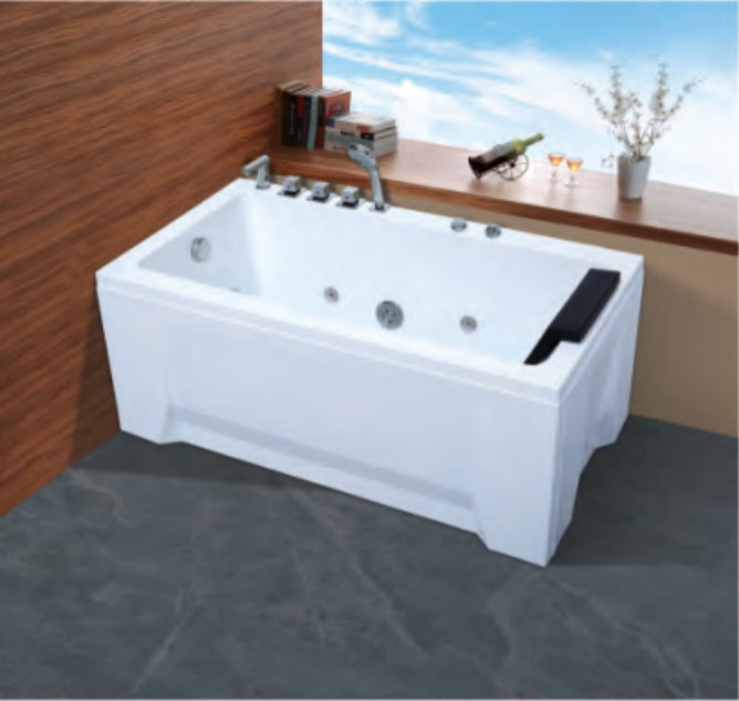 家用亚克力按摩浴缸小尺寸泡澡浴盆1.1米1.2米1.3米1.4米1.5米