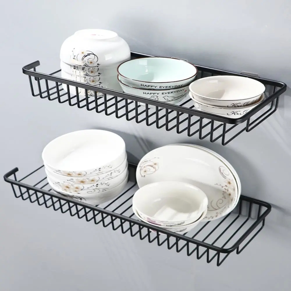 太空铝沥水碗碟收纳架壁挂厨房置物架用品用具小百货多功能碗盘架