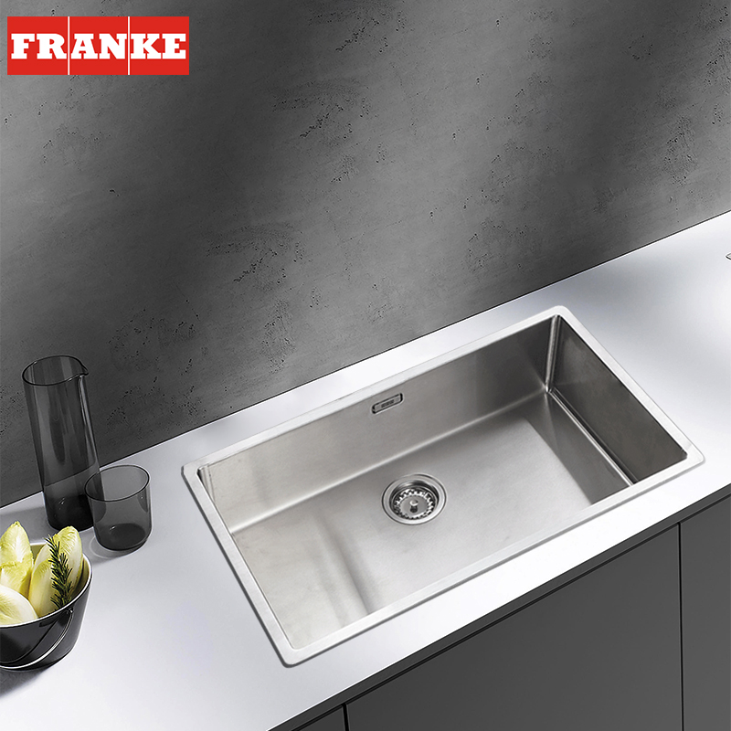 弗兰卡Franke水槽大单槽厨房不锈钢手工洗菜盆池加厚洗碗池裸槽