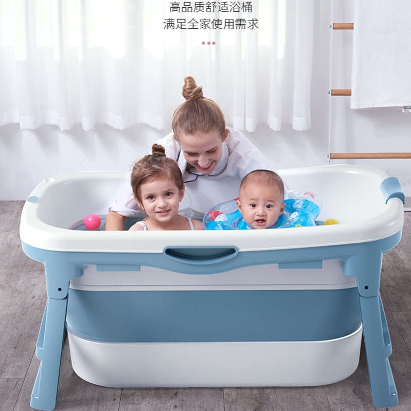 泡澡桶大人家用折叠浴桶可坐加大号全身小孩沐浴盆成人浴缸洗澡桶