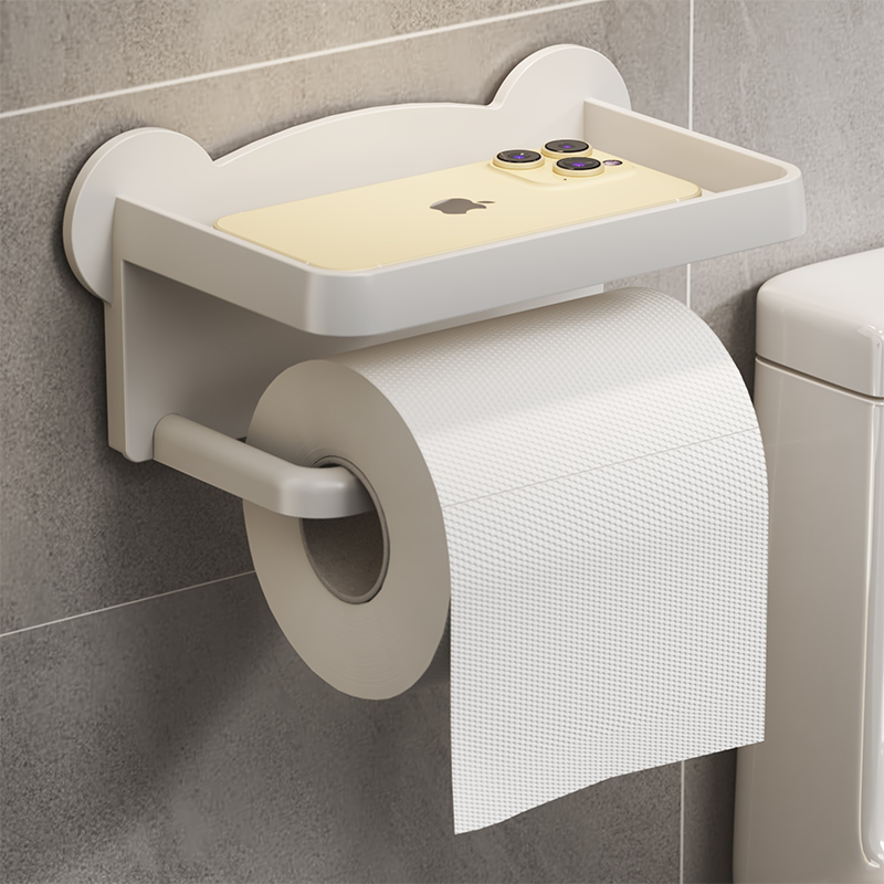 卫生间厕所纸巾盒置物架抽纸卷纸架放置盒洗手间收纳免打孔纸巾架
