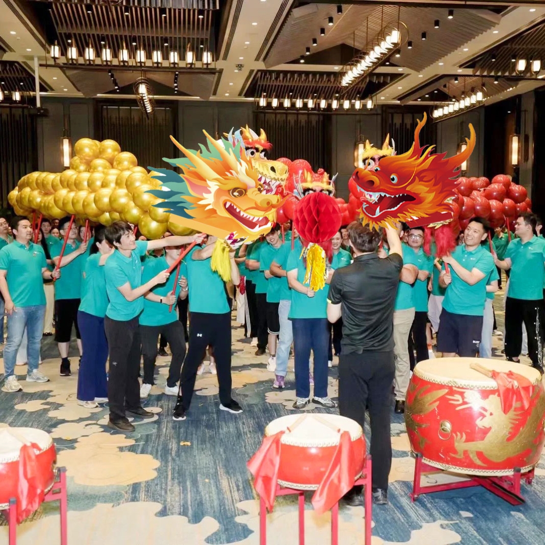 彩色舞龙气球泡泡龙创意主题公司团建游戏立体龙头户外拓展运动会