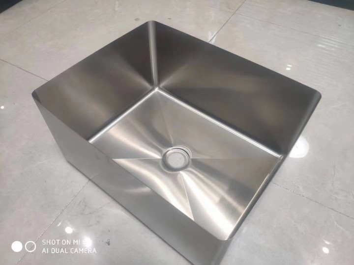 304不锈钢水槽大单槽商用厨房双水槽家用洗菜盆小方形洗手盆水池