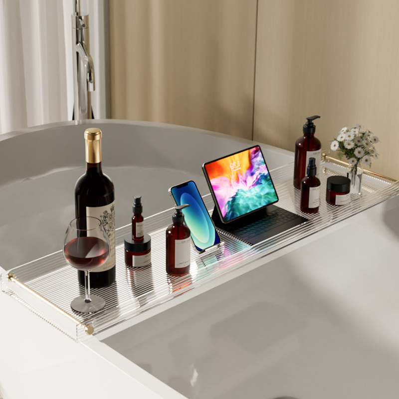 浴缸置物架多功能卫生间泡澡浴室沐浴亚克力手机架子收纳网红支架