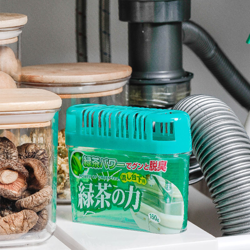 橱柜除臭厨房下水槽消臭剂绿茶芳香固体凝胶去味清新剂