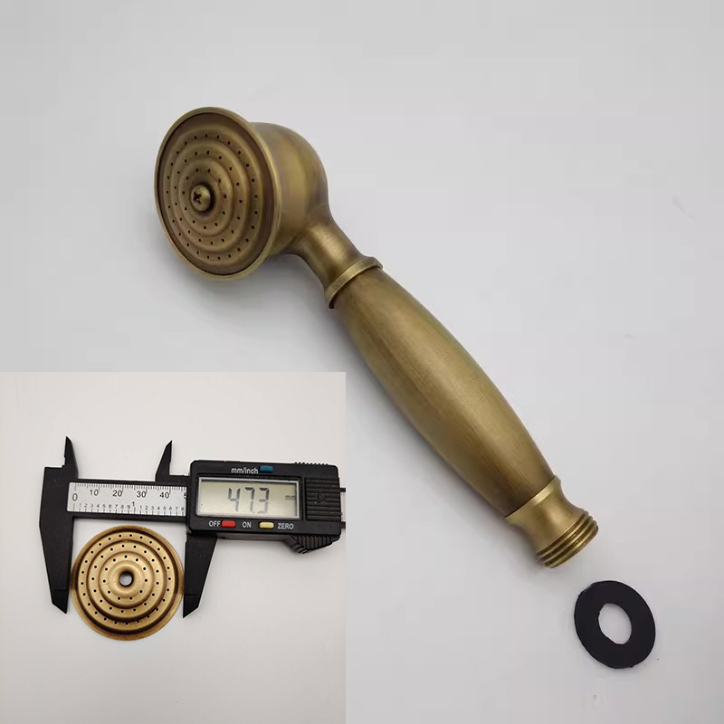 欧式仿古铜电话小喷头铜盖片垫圈螺丝紧固件复古单手持花洒头