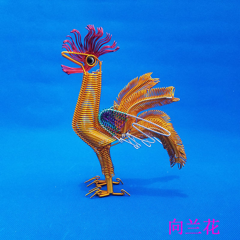 （大公鸡）产品手工编织铁丝铜丝铝线工艺品庙会摆摊南京侃子