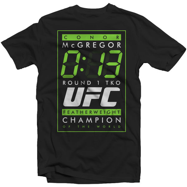 MMA综合格斗UFC194男士康纳-麦格雷戈(嘴炮)13秒运动短袖T恤