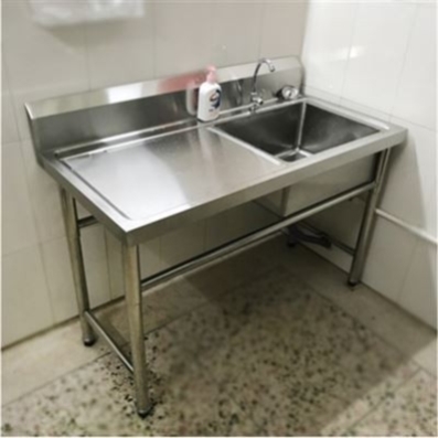 厨房不锈钢双水槽带支撑落地架子大小双槽洗菜盆简易洗碗池单星斗