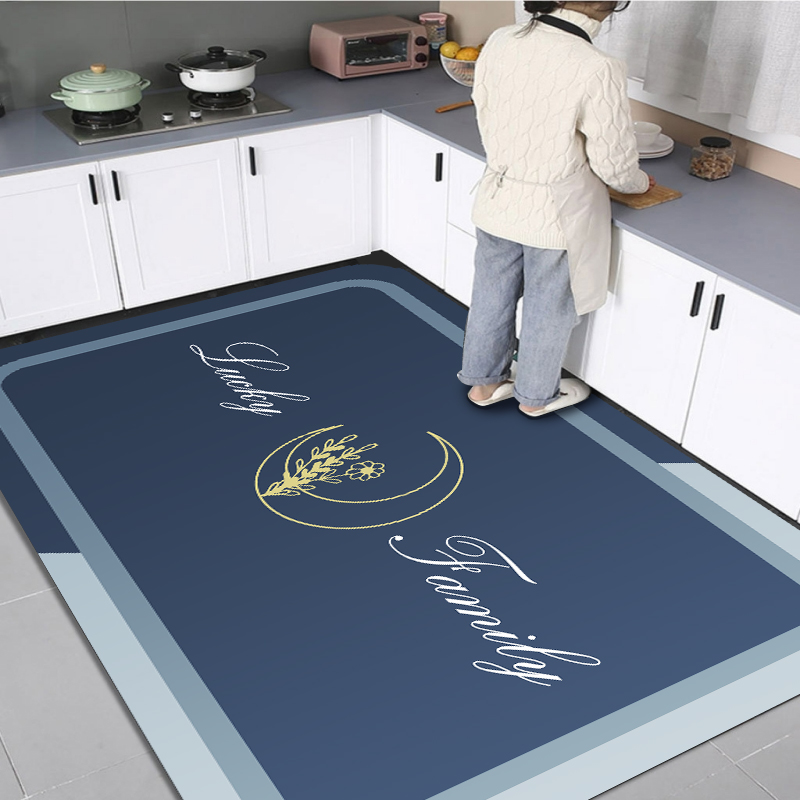硅藻泥厨房地垫防滑防油吸水脚垫家用耐脏免洗可擦地毯防污可定制