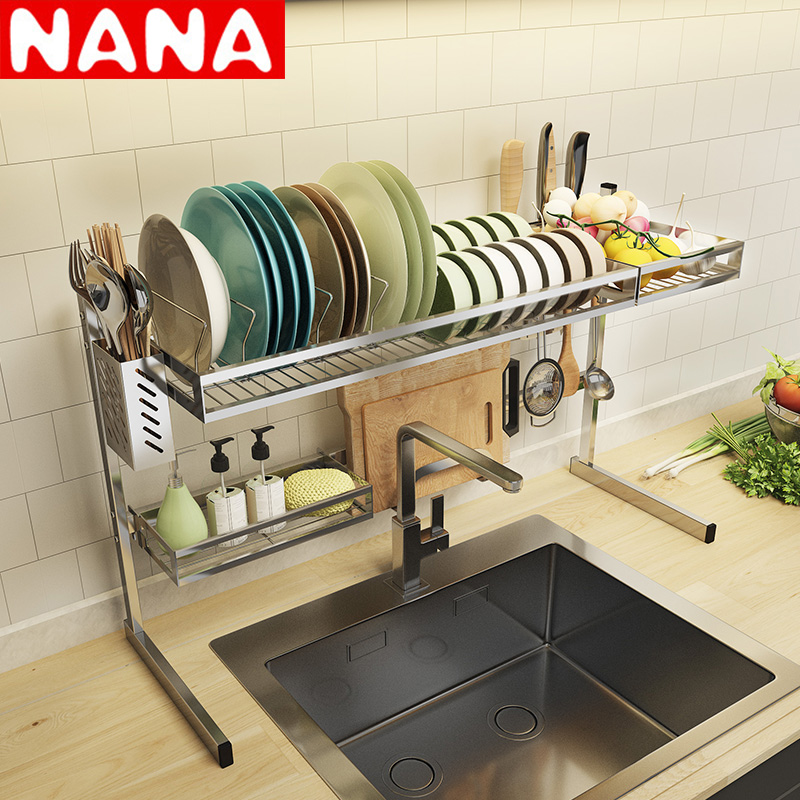 厨房用品收纳架沥水篮AA碗碟架水槽碗架沥水架N4 不锈钢置物架N30