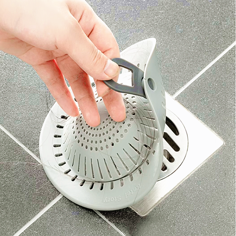 日本硅胶地漏封口防虫盖下水道堵口卫生间厨房水槽头发吸盘过滤网