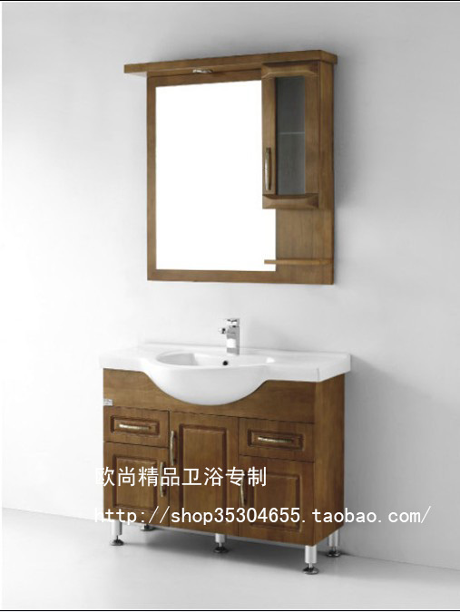欧式美式橡木浴室柜组合洗脸盆柜洗手盆柜卫浴柜台盆柜立柜TX608