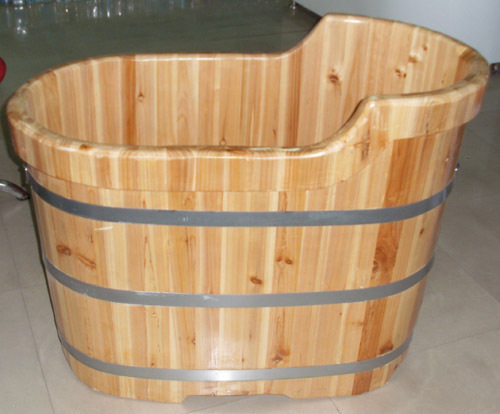 （可定做）纯香杉木沐浴木桶、木盆、泡澡桶、浴缸、浴盆1米