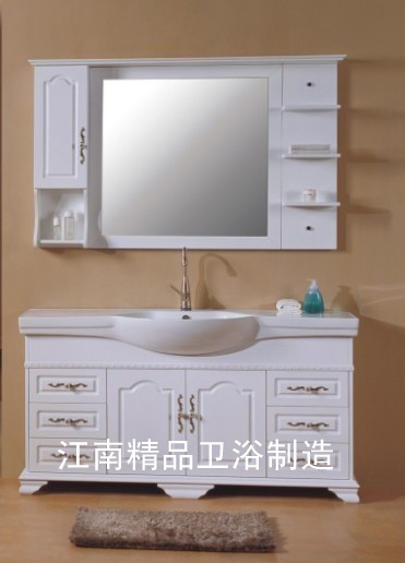 欧式美式橡木浴室柜组合实木卫浴柜洗脸盆柜组合洗手盆组合XM8025