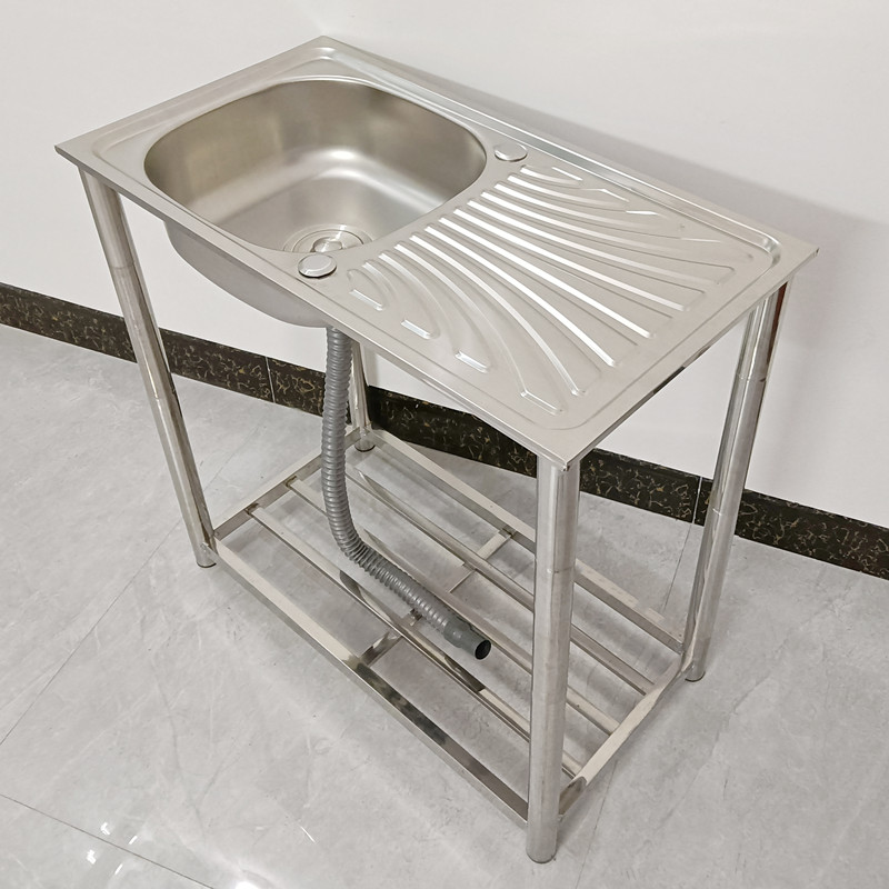 推荐厨房不锈钢水槽单槽洗菜盆稳固水池家用加厚洗手盆洗碗槽简易