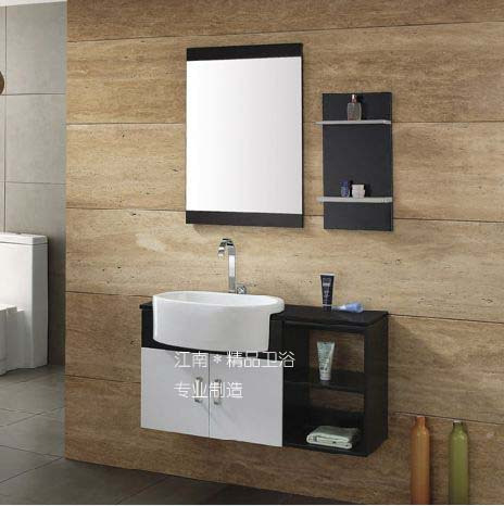 美式橡木浴室柜组合实木卫浴柜洗脸盆柜组合洗手盆柜组合XM782