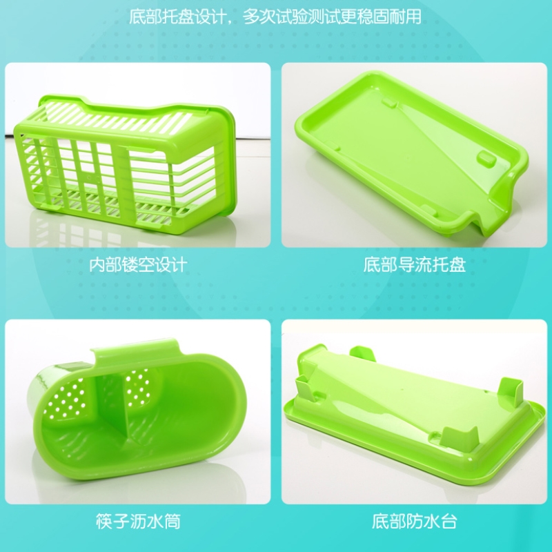极速日式加厚塑料厨房家用放碗碟盘子餐具沥水收纳篮水槽边滴水晾