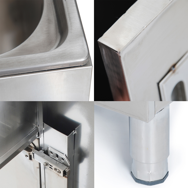 厨房不锈钢水槽带支架橱柜拐角洗菜盆洗菜池洗碗池水池一体柜单槽
