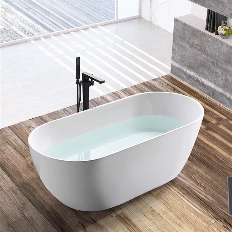 急速发货新品家用卫生间独立椭圆浴缸欧式一体亚力克浴盆小户型浴