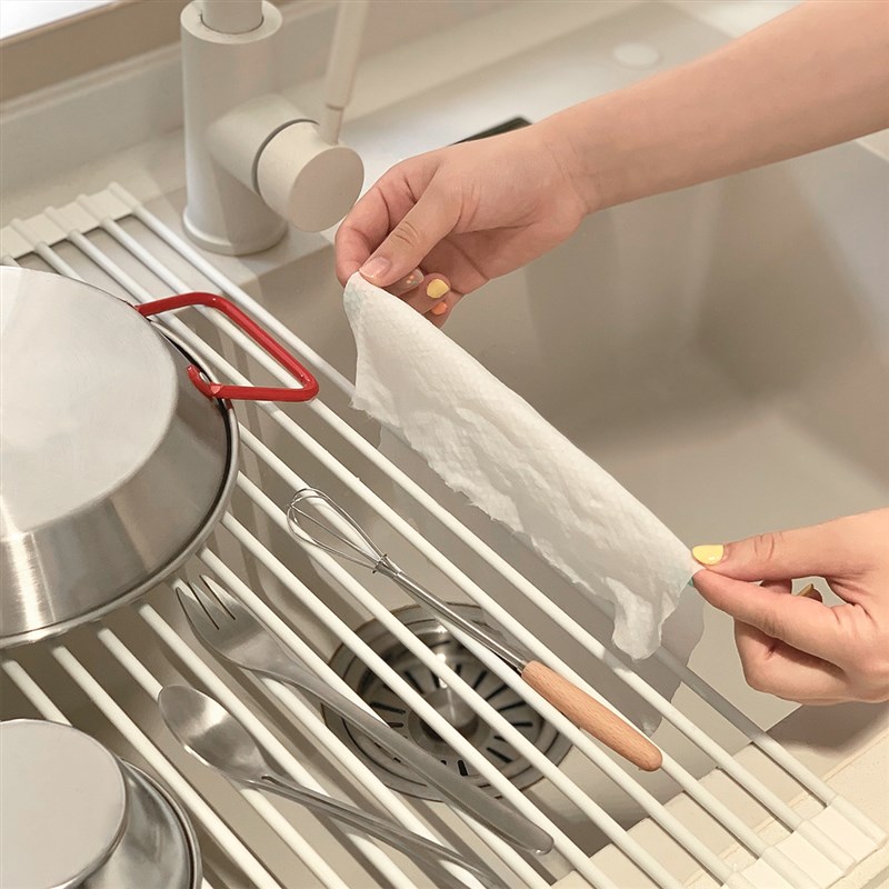 家用厨房硅胶可折叠水槽沥水架 碗碟收纳M置物架沥水篮控水神器