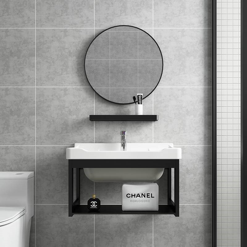 新品新款阳台小型洗手盆卫生间洗漱台池简易小户型家用挂墙式洗脸