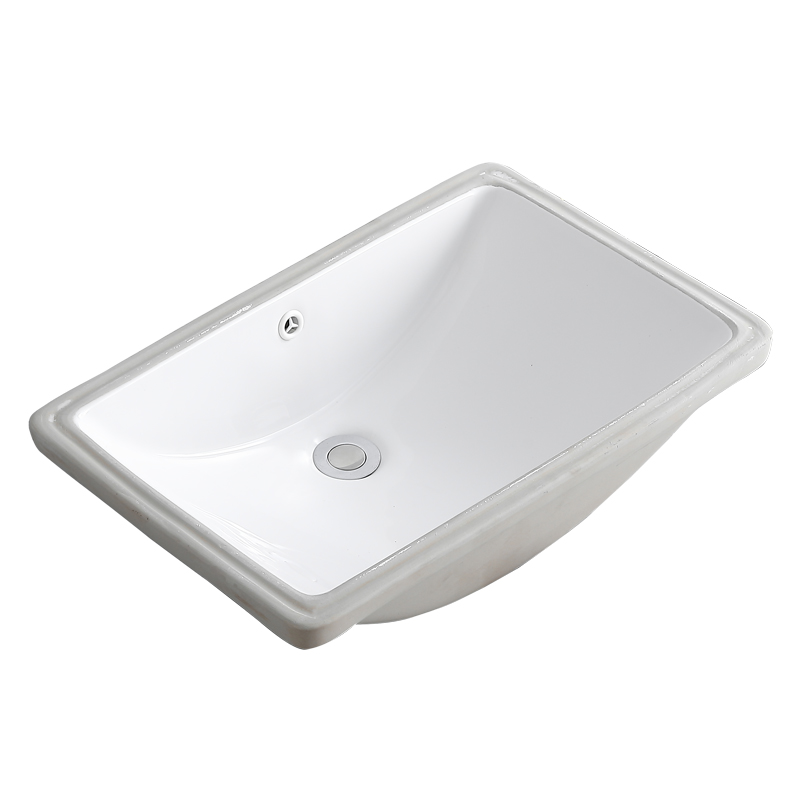 陶瓷台下盆椭圆形方形嵌入式v洗手盆单水槽浴室柜一体台盘阳台洗