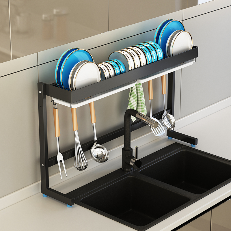 新款厨房水槽置物架超窄小户型洗碗池上的碗架沥R水架放碗碟收纳