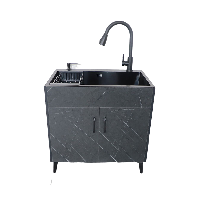 推荐厨房不锈钢洗菜盆一体柜洗碗池出租房家用简易橱柜单双槽水槽