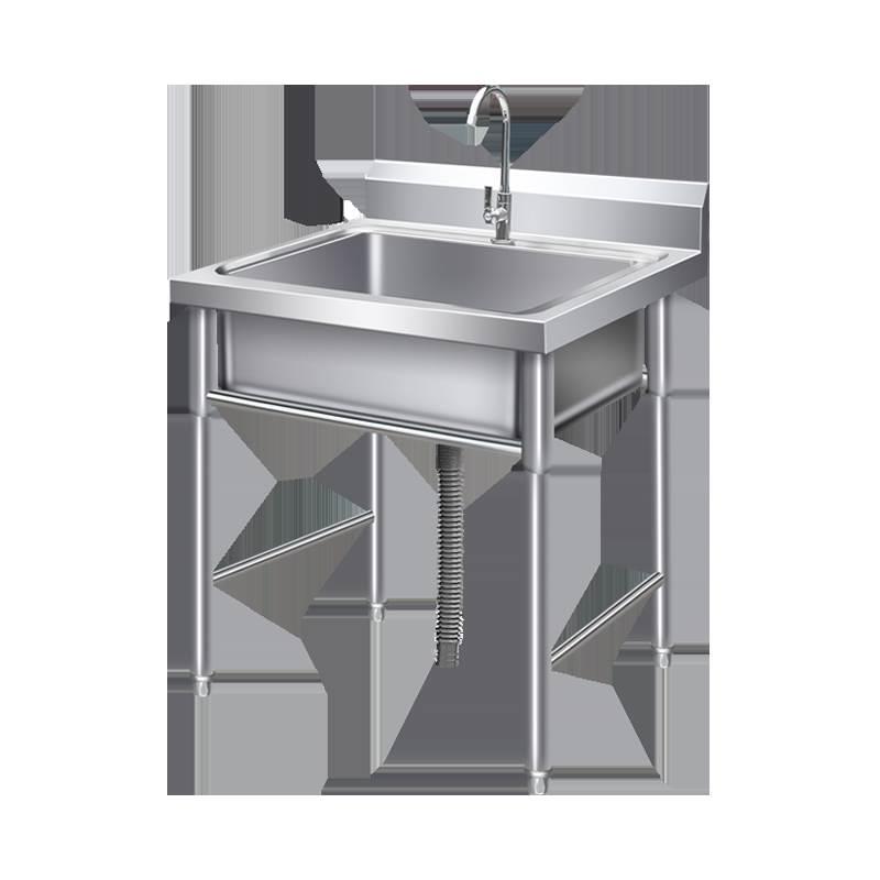 锈钢单水槽双水槽带支架商用洗碗洗菜盆池手工厨房水槽大号池包邮