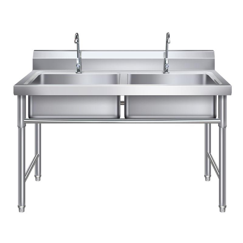 推荐304洗手盆支架落地厨房单水槽台面简易不锈钢洗脸台台盆带架