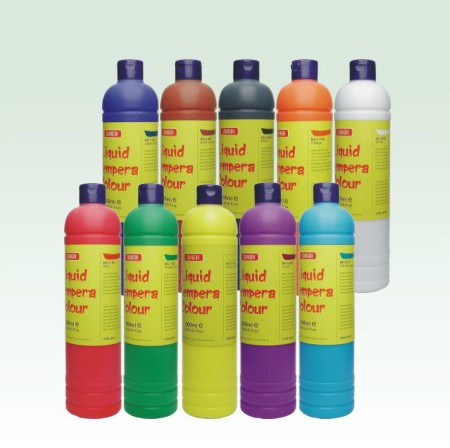 尚高 欧式儿童水粉颜料 500ml瓶装 绿色安全易水洗 20色可选