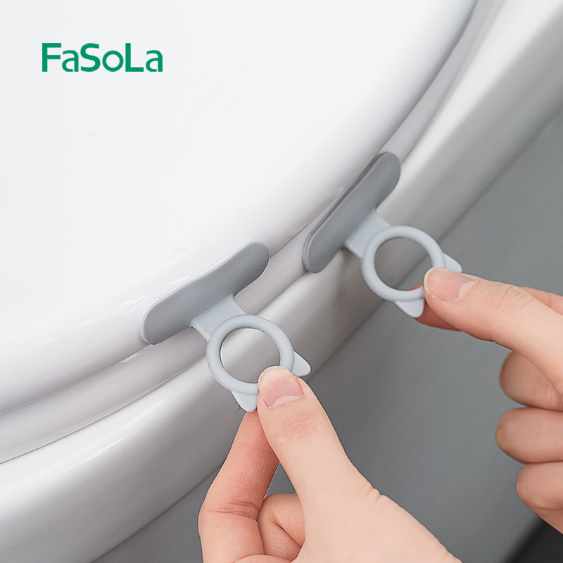 日本FaSoLa马桶提盖神器掀盖器提手不脏手拉环抬盖把手坐圈拉手器