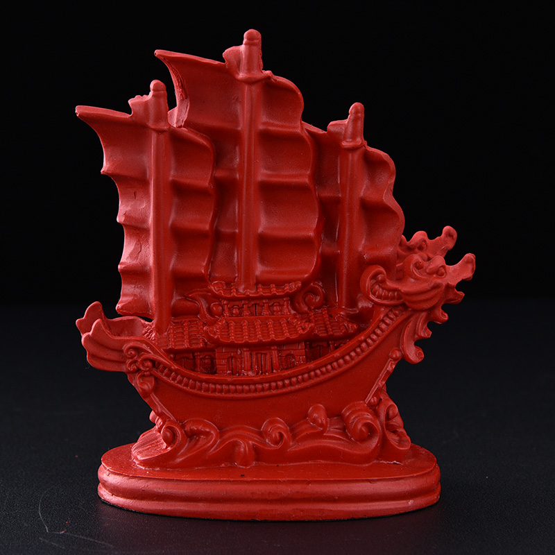工艺厂器装饰品扬州的摆件帆船特色一帆风顺送老外漆新品生日礼物