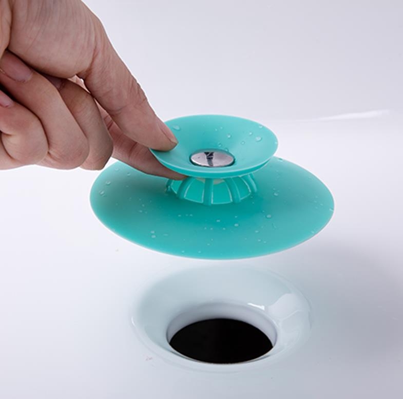 塞子洗脸盆硅胶垫堵水盖盖子地漏盖排水管防臭盖水塞通用按压式