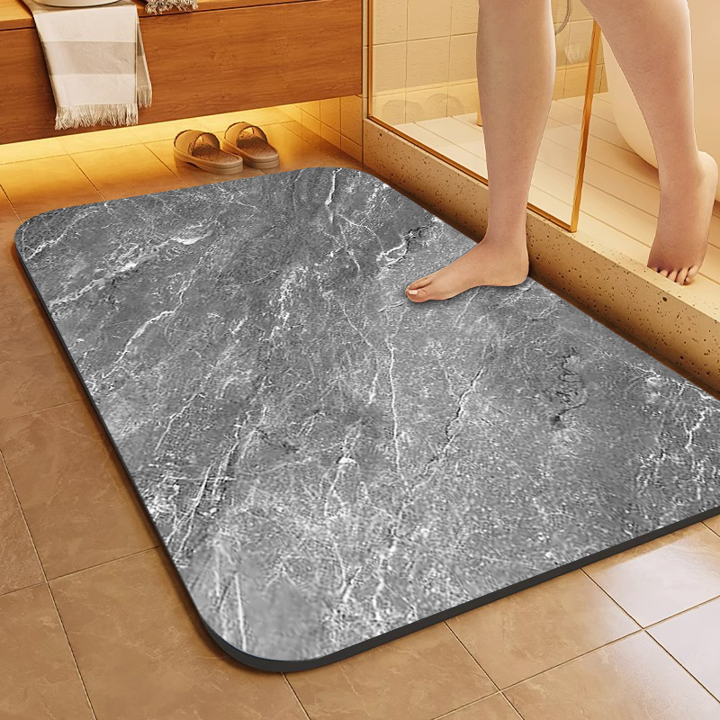 硅藻泥浴室卫生间门口地垫吸水防滑卫浴家用速干厕所地毯脚踩脚垫