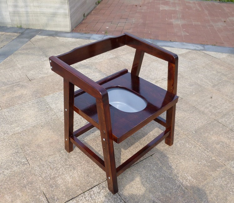 实木坐便椅老人加固防滑家用马桶凳厕所木质坐便器移动孕妇坐便凳