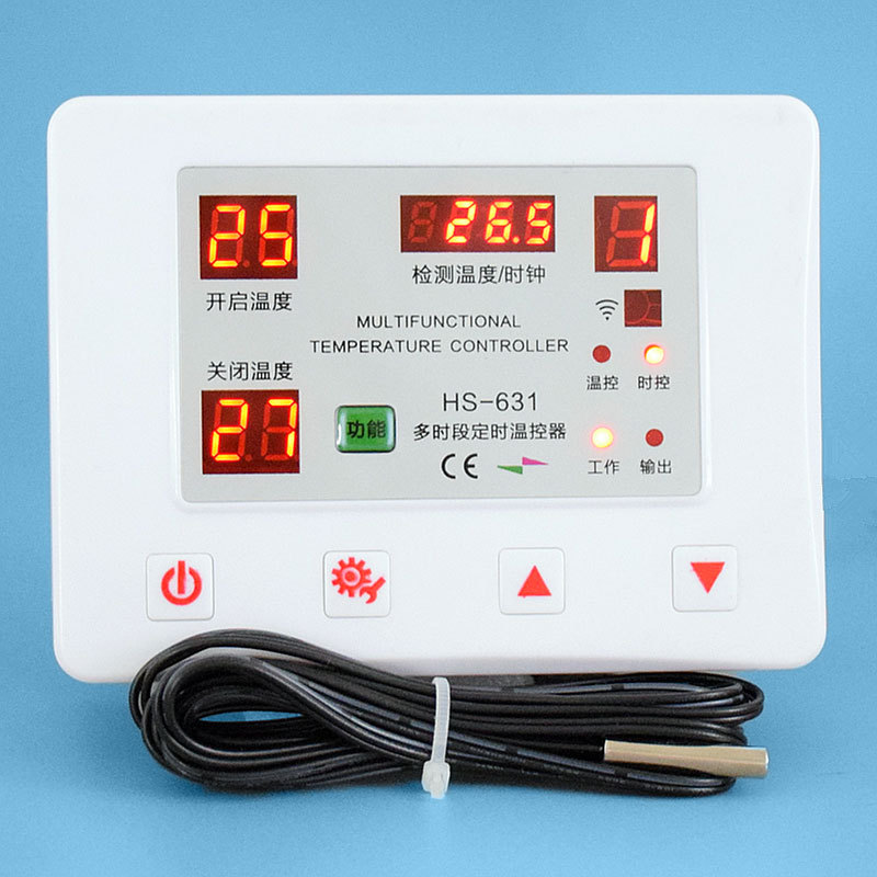 贝龙631多时段定时温控仪表用于种养殖暖房24小时分段定时温控器