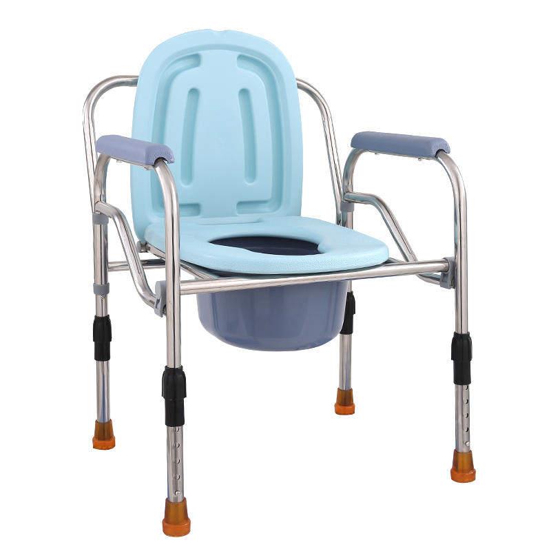 坐便椅老人可折叠女孕妇家用加固蹲便器改蹲厕座便器大便不锈钢