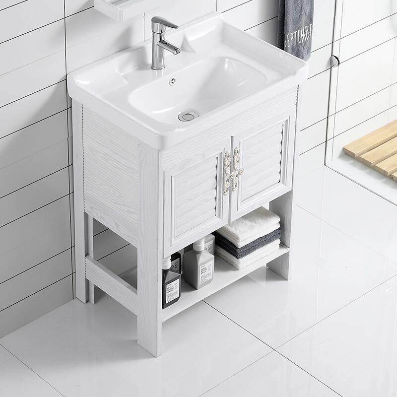 小卫生间洗脸盆组合小号小型浴柜镜子挂墙式洗手盆台盆简单浴室柜