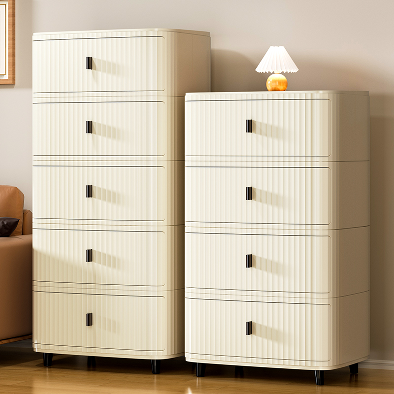 新品收纳柜抽屉式加厚塑料家用客厅卧室床头置物柜多层夹缝储物柜
