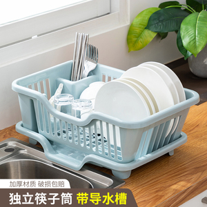 厨房水龙头置物架台面洗碗沥水篮水槽收纳盒家用放碗筷滤水碗柜
