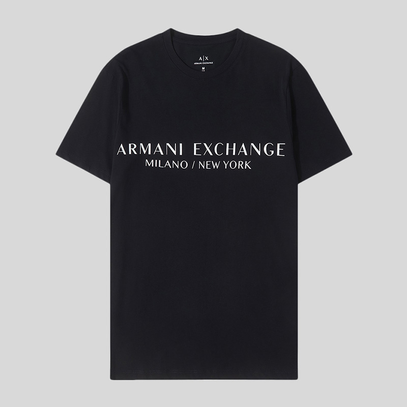 Armani Exchange阿玛尼AX男士短袖棉t恤时尚夏季新款品牌标识logo