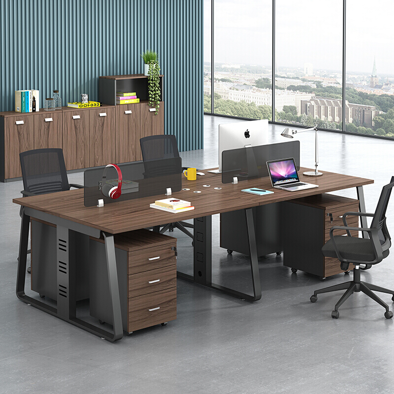 职员办公桌椅组合简约现代屏风卡座2人4人6人员工位办公室电脑桌
