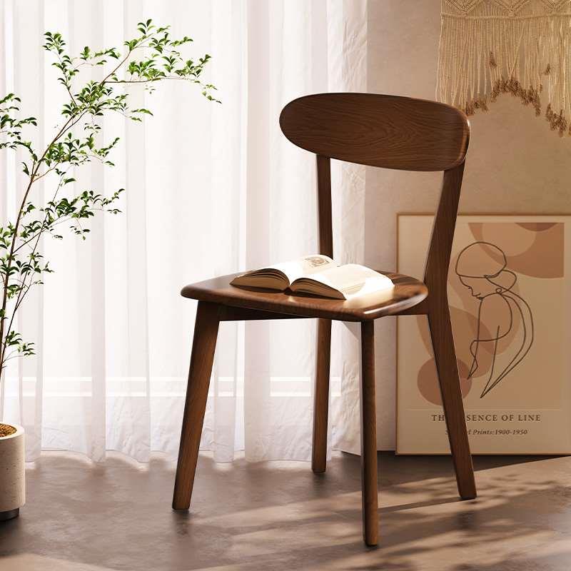 新疆包邮百货哥实木餐椅家用椅子靠背餐桌椅商用简约复古餐厅专用