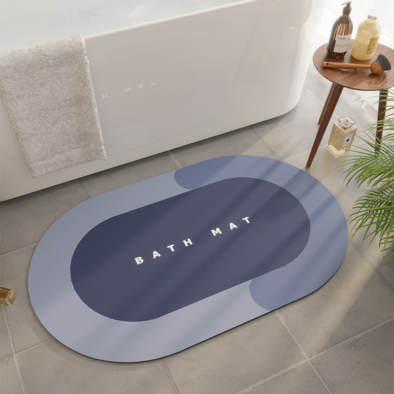 硅藻泥浴室吸水地垫厕所卫浴卫生间门口软地垫耐脏防滑垫家用地毯