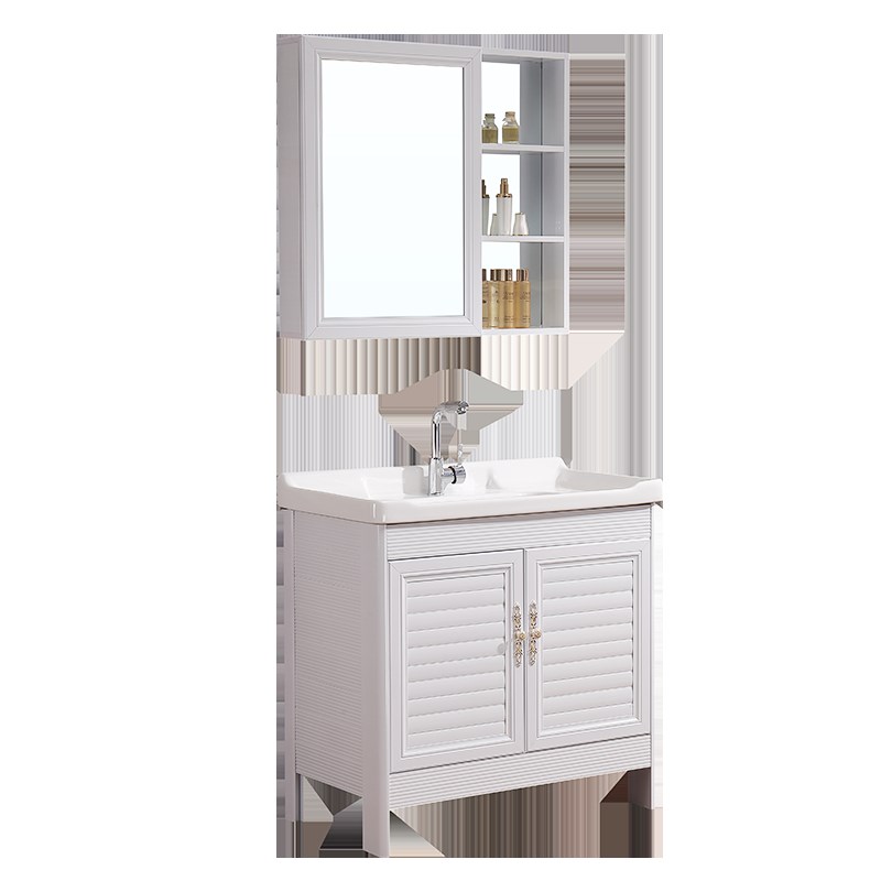 洗脸盆卫生间台h盆欧式浴室柜组合E0级洗面镜柜北欧不含洗手盆洗