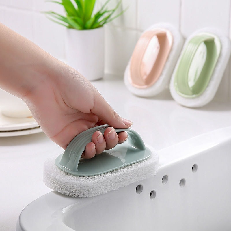 刷洁清洗手台海绵擦地板厕所浴缸手柄瓷砖刷i刷水槽强力去污灶台