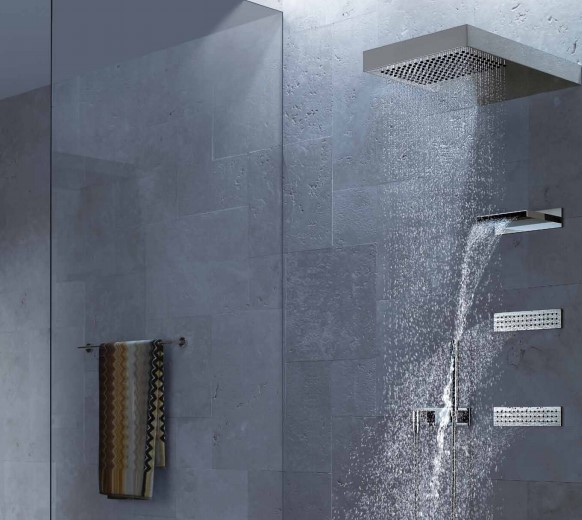 德国Dornbracht当代恒温淋浴花洒暗装方形喷头淋浴器41550979-85