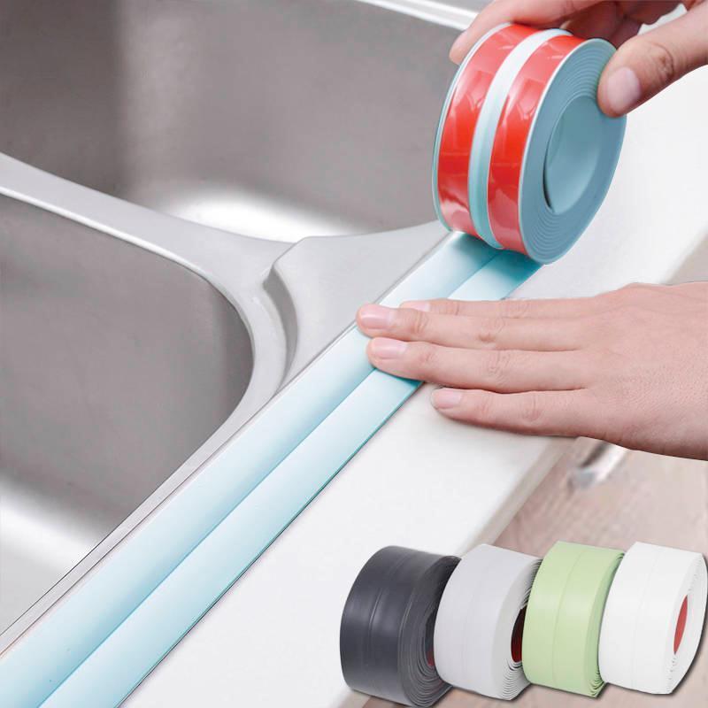防油防水条厨房洗手台水槽贴缝隙美缝贴卫生间马桶贴防霉胶带